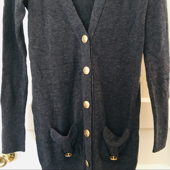 Heather Grey Cardigan - Picture 3 of 4